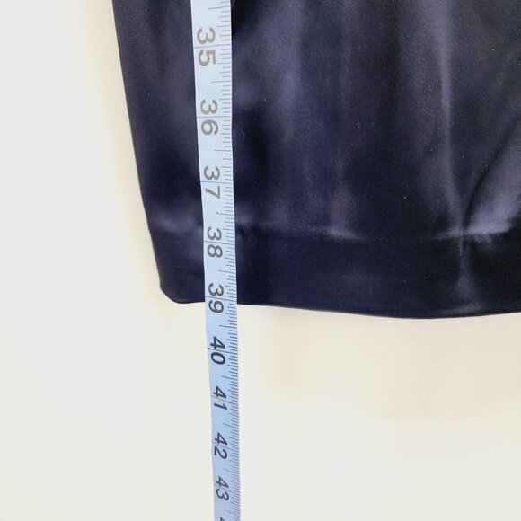 Maggy London Navy Blue Bridesmaid / Formal Dress Sleeveless Size 12 satin New - Picture 10 of 13